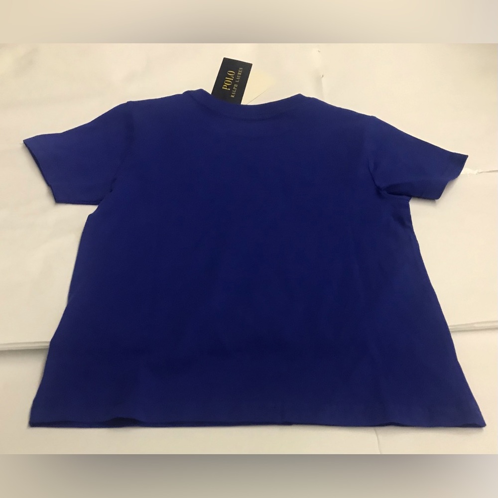 New Polo Ralph Lauren Top Sapphire Blue 100% Cotton size 4 made in Bangladesh - Picture 11 of 16